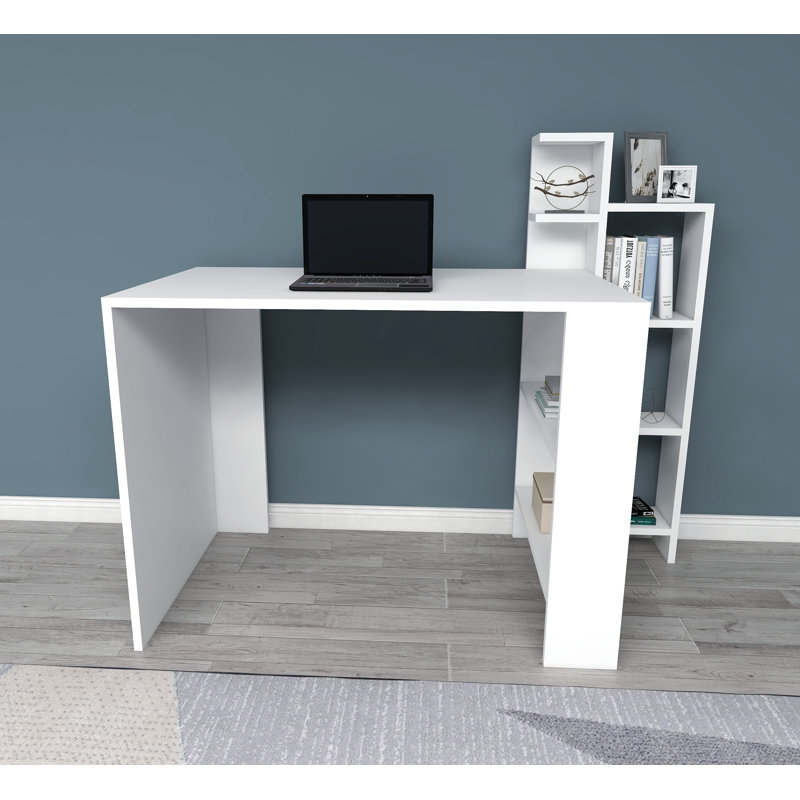 Lencautan Computer Desk, White