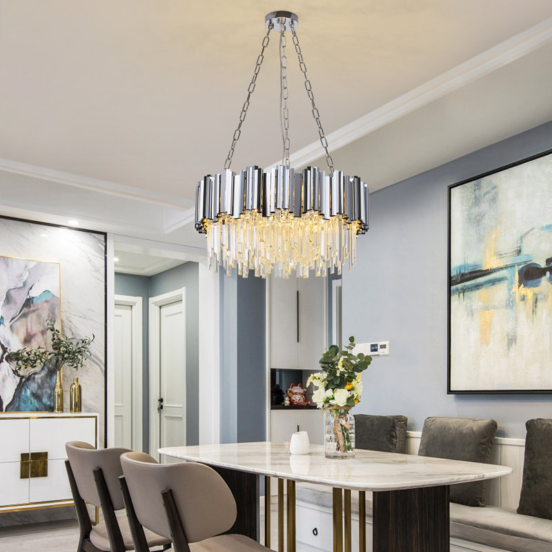 1 - Light Chandelier, Chrome