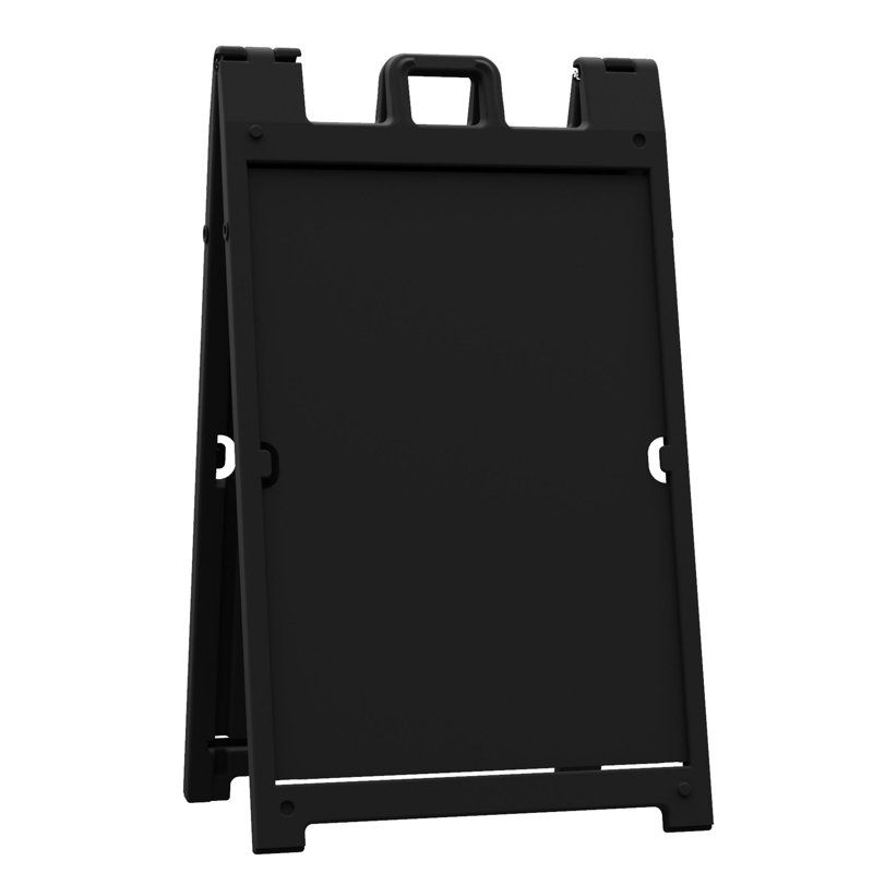 Portable Folding Double Sided Sign Stand, Black