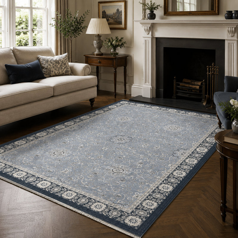 Geometric Cotton and Chenille Flatweave Area Rug, 60 x 100 cm