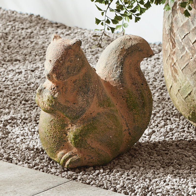 Doogal Squirrel Terracotta Garden Statue