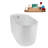48" Streamline Soaking Freestanding Tub and Tray With Internal Drain-102290894