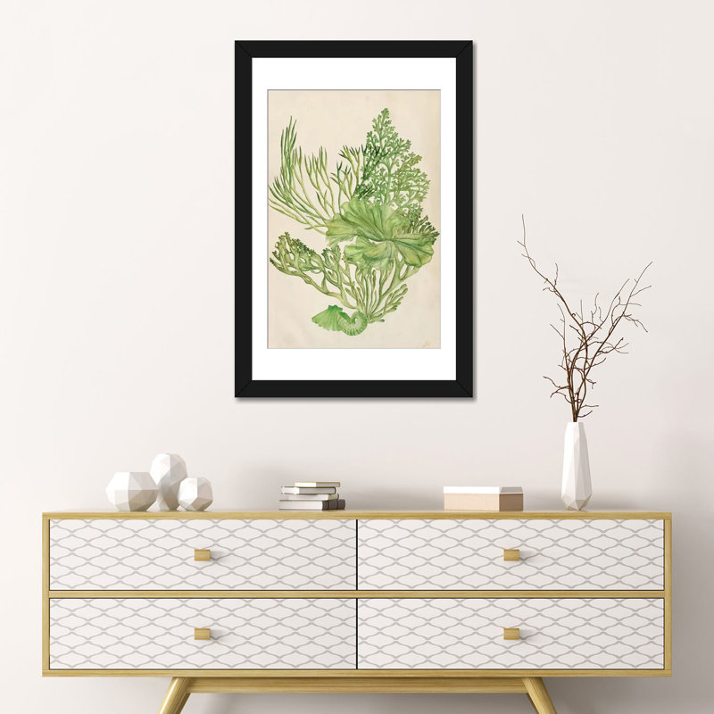 « rétro corail collection ii », impression sur toile, H 32 po x l 24 po x P 1 po, Papier d'art encadré noir, Blanc