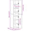 Highboard 40X42.5X185 Cm Engineered Wood-1760065515