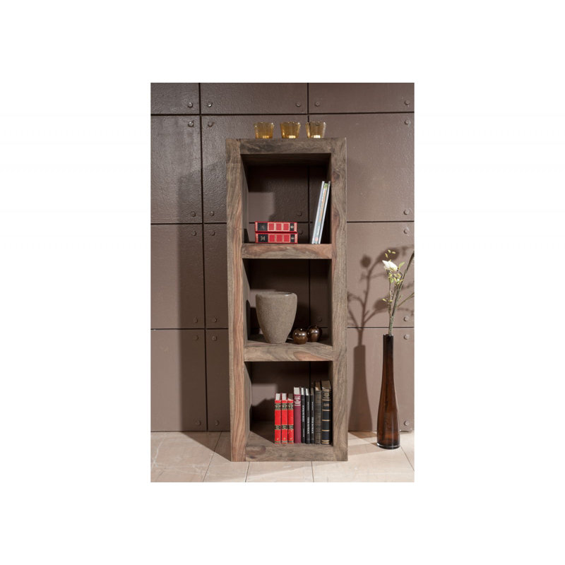 Nature 132cm H x 48cm W Solid Wood Cube Bookcase
