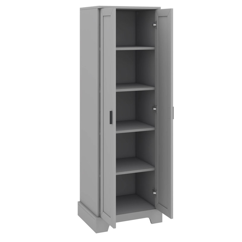 Armoire de rangement polyvalente 2 portes, Gris