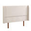 Lit plateforme moderne en bois de bambou sec de 12 pouces avec tête de lit tapissier de 48 po