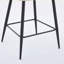 Beige, velours, tabourets de bar de 2 personnes, pieds en fer réglables, conception confortable, élégante, salle à manger, cuisine simple, coût-efficacité élevé, applications multiples pour la maison-1128960014