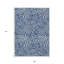 Tapis intérieur lavable abstrait bleu marine 9 pi x 12 pi