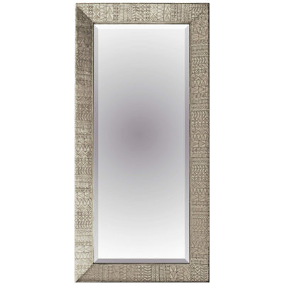The Cosmopolitan Mosaic Flat Beveled Wall Mirror