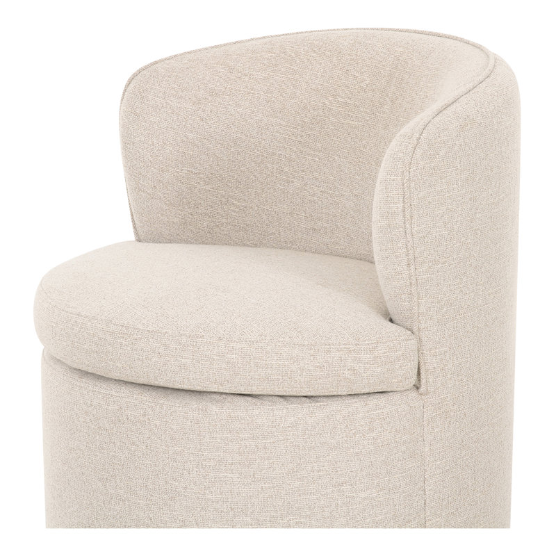 Dane Swivel Dining Chair Oatmeal, Light Beige