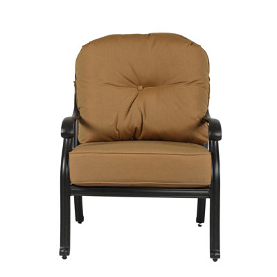 Adrijan Powder Coated Aluminum Outdoor Lounge Chair