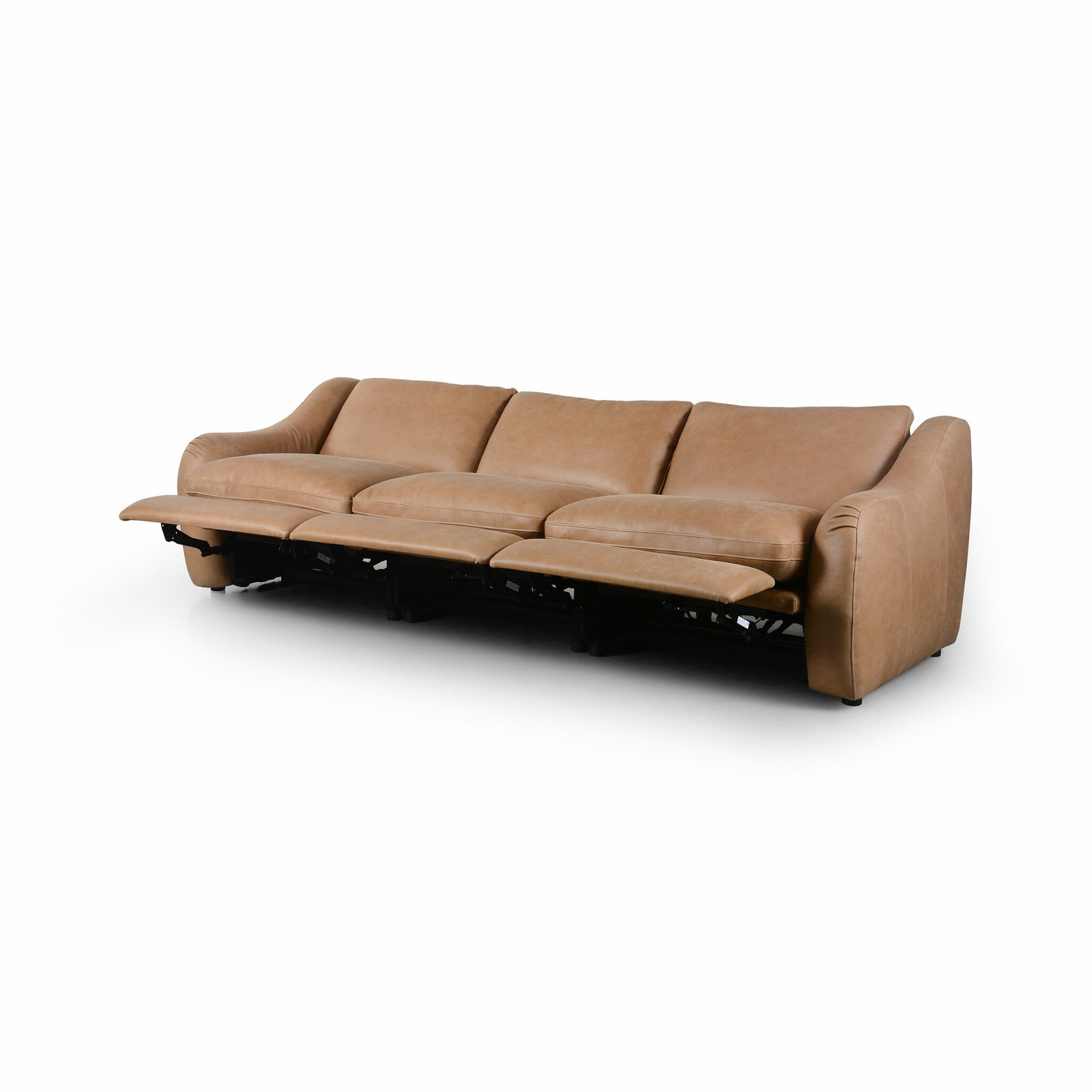 Tallulah 116" Genuine Leather Reclining Sofa