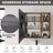 Bathroom Mirror Cabinet with Storage