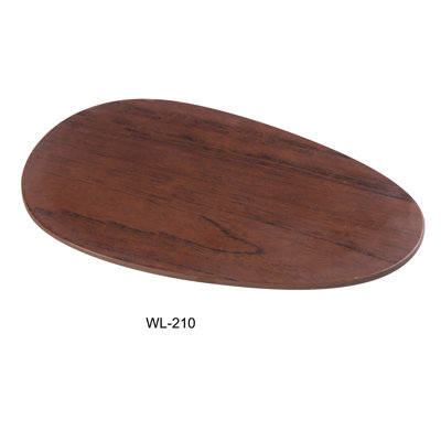 Yanco WL-210 Woodland 10 1/4" X 6 1/2" X 3/4" OVAL PLATE