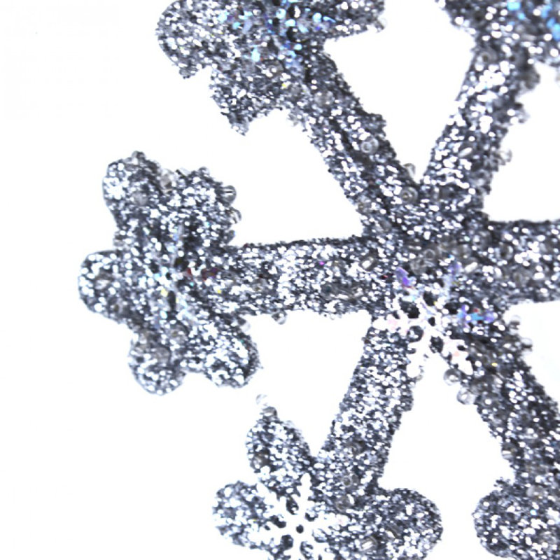 Holiday Shaped Ornament, Silver, 50cm H x 50cm W x 5cm D