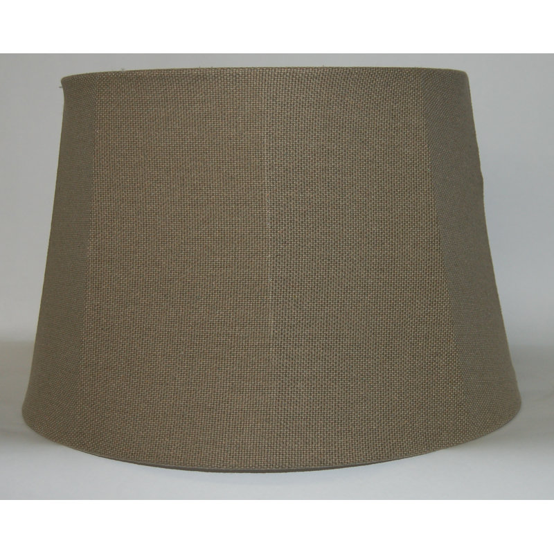 Abat-jour en toile de jute 19 po, Vert olive foncé