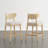 Upholstered Counter Stool with Handwoven Back-66868276