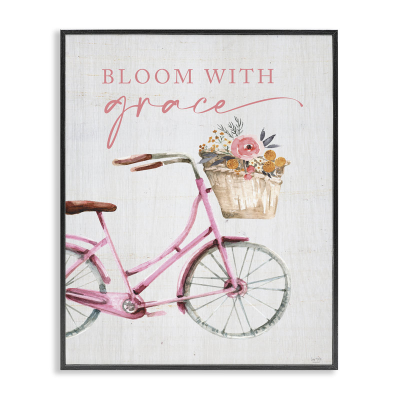 Giclée encadrée «Bloom with Grace», par Lux + Me Designs, Giclée encadrée noir minuit, H 20 po x l 16 po