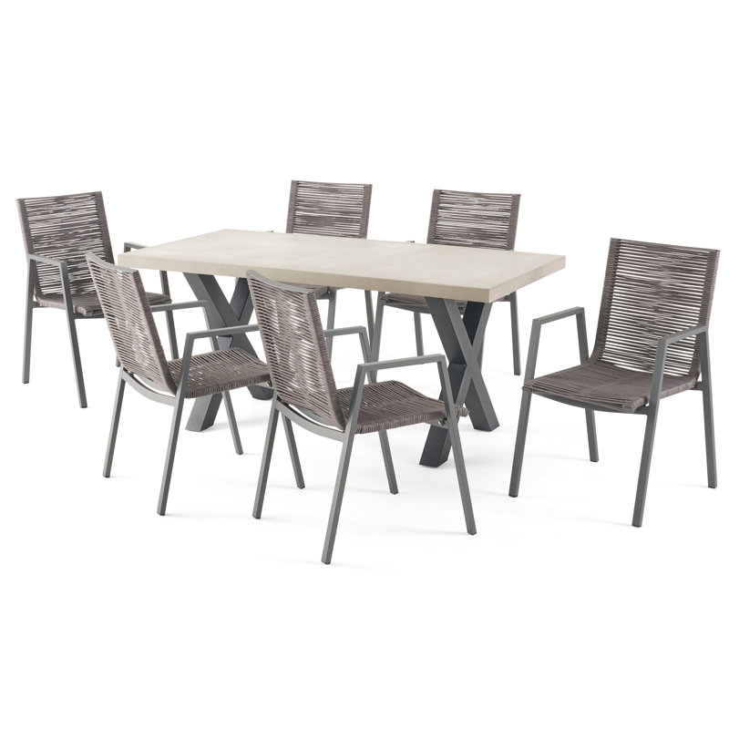 Ensemble repas d'extérieur 7 pièces Lampman