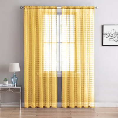Paire de rideaux transparents Carington