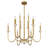 Oakhurst 12-Light Chandelier in Antique Gold-141336264-141336263