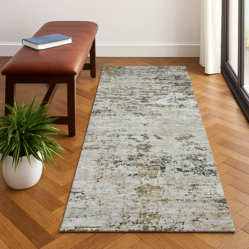 Premium Machine Washable Lubbers AMF1723 Modern Rug, Runner 2'3" x 7'6"