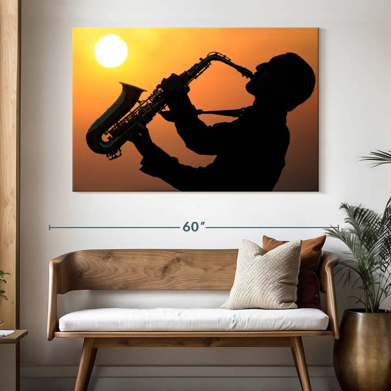 Abarca Talented Saxophonist, 34" H x 51" W