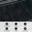 Tapis noir antidérapant à revers pointillé lavable à la machine-510091545