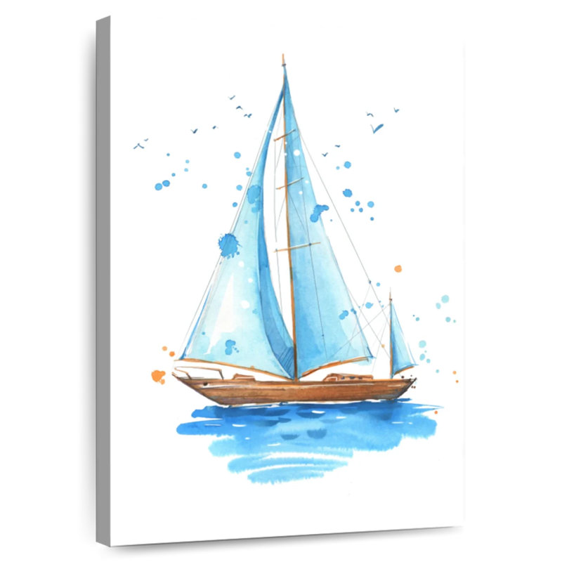 Mehar Sailboat Water Splash, 24" H x 16" W