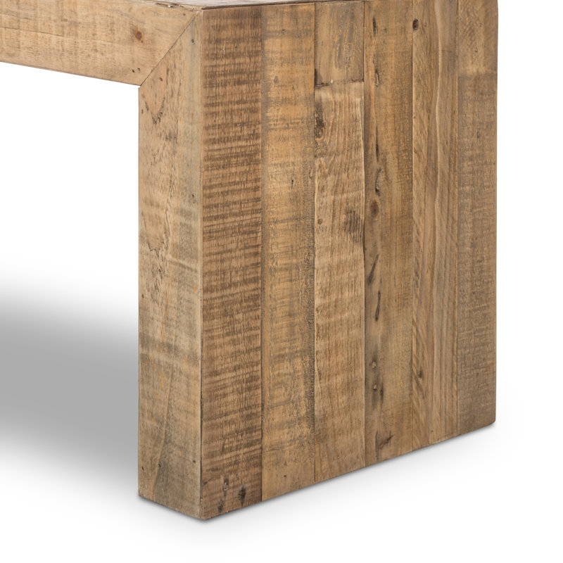 Ruskin Solid Wood Dining Bench, Brown, 18" H x 85" W x 15" D