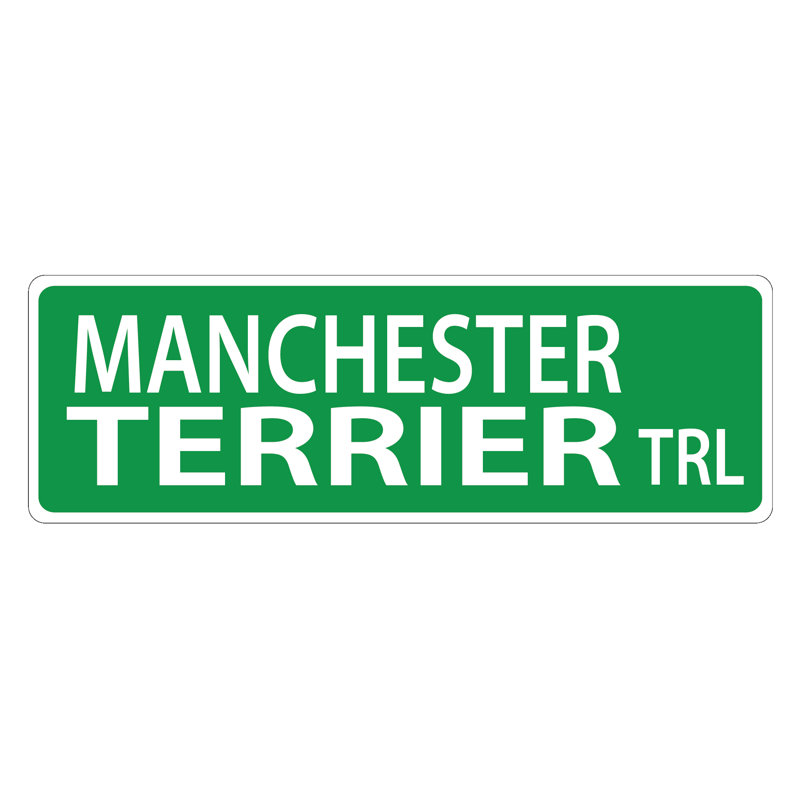 Plaque de rue Manchester Terrier
