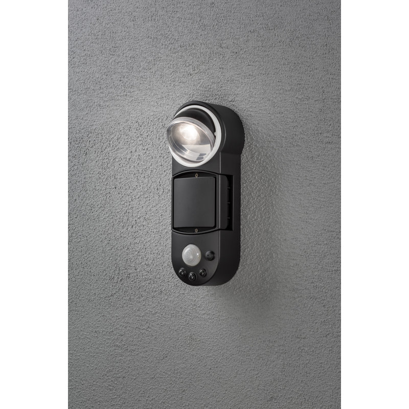 Prato Black Battery Powered Integrated LED Outdoor Flush Mount