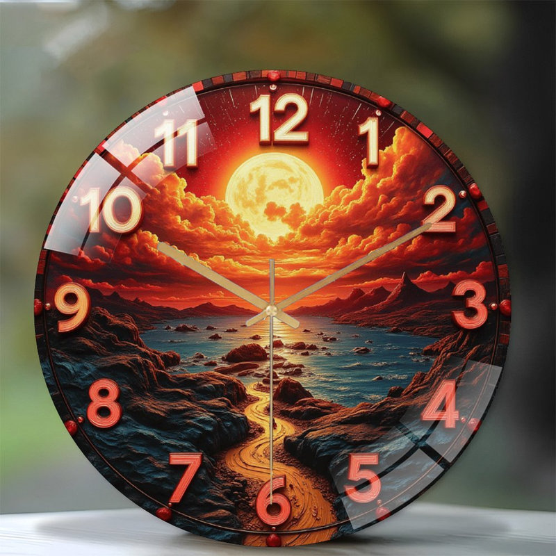 Horloge murale rétro 12 po