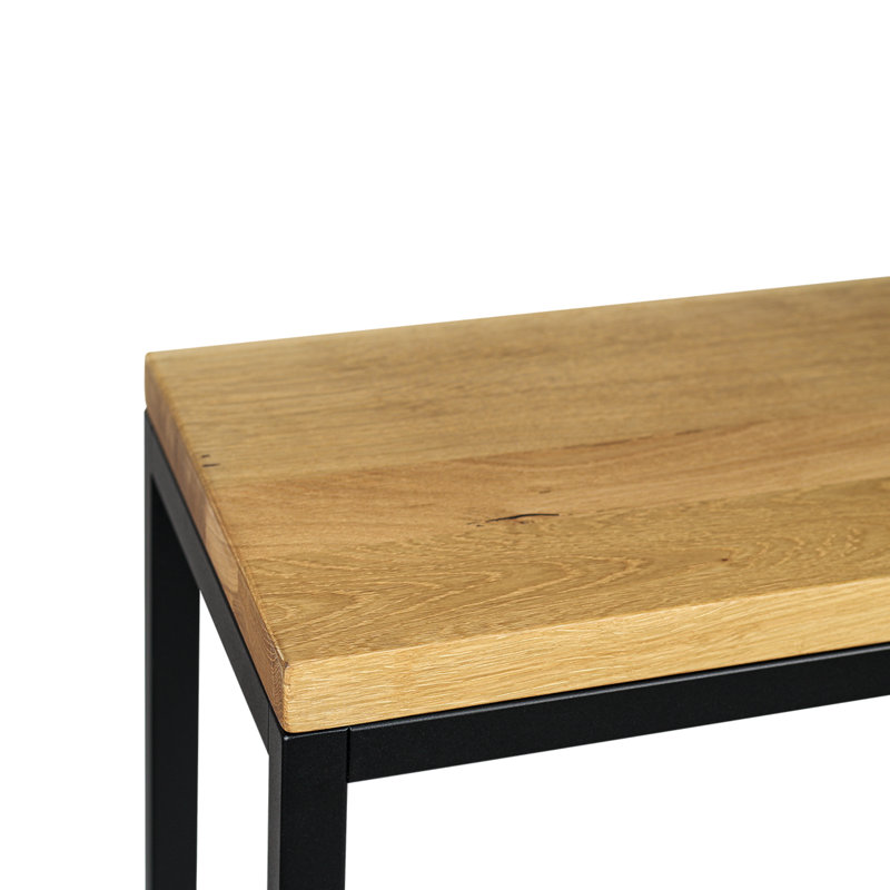 Mcgaha 80cm Solid Wood Top Console Table