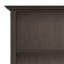 Bibliothèque 36 pouces en bois massif brun Hickory