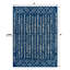 Tapis bleu marine / crème Keishara-1219488713
