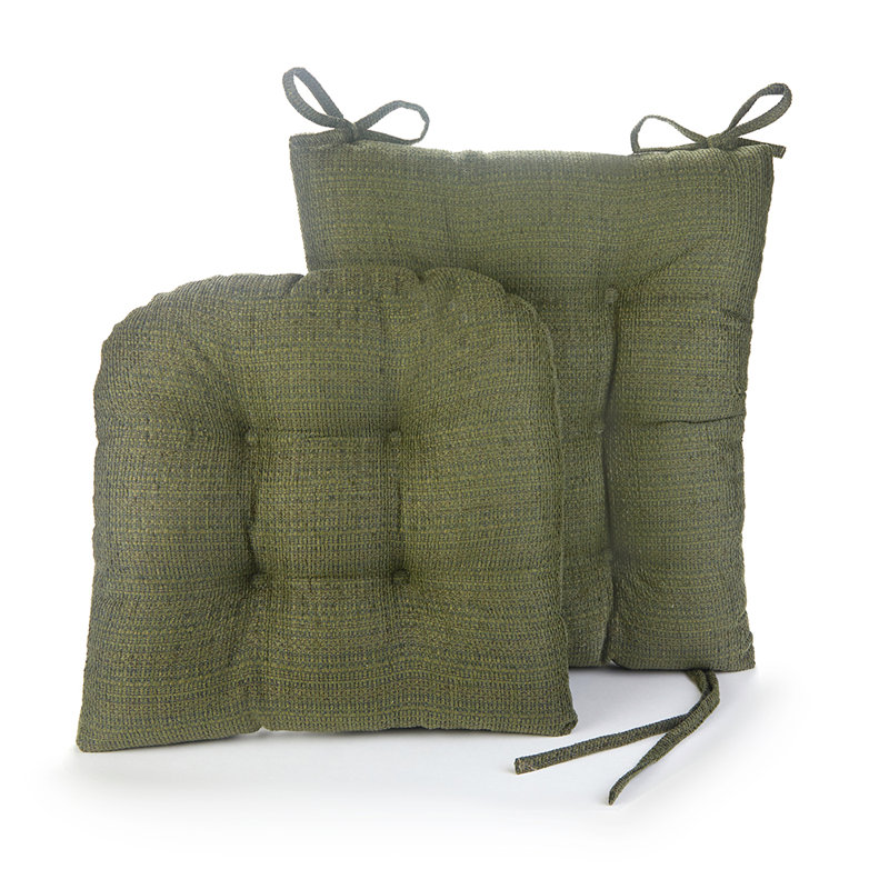 Non-Slip Rocking Chair Cushion Set, Green