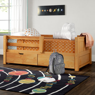 Aditya Twin 2 Drawer Solid Wood Bed
