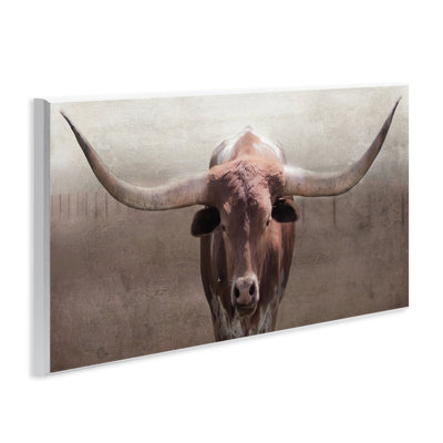 Rustic Western Longhorn Wall Plaque, design by Carol Robinson