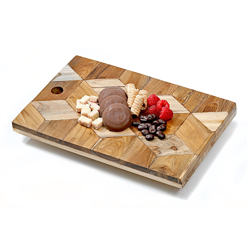 SQUARE CUTTING BOARD 3D  8X12X3/4