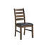 Ensemble de 2 chaises d'appoint en noyer synthétique Damica-1808081370
