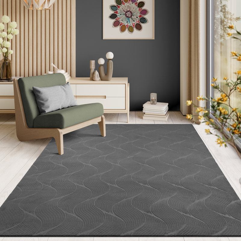 Meinie Solid Colour Area Rug, Runner 80 x 300 cm