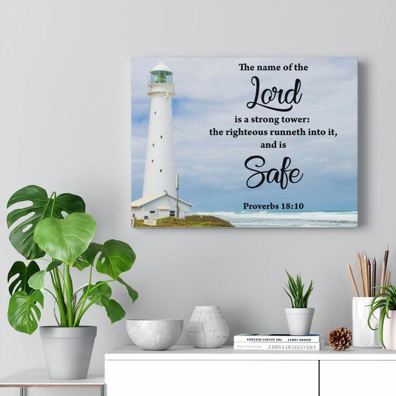 The Lord Is Safe - Wrapped Canvas Print, 30cm H x 41cm W