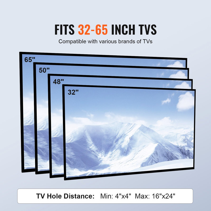 Support mural pour téléviseurs de 32 à 65 pouces, pivotant et réglable en hauteur, base en verre trempé, gestion des câbles, facile à déplacer, structure en acier réglable - Caractéristiques : convient à différentes configurations de pièce, montage facile.
