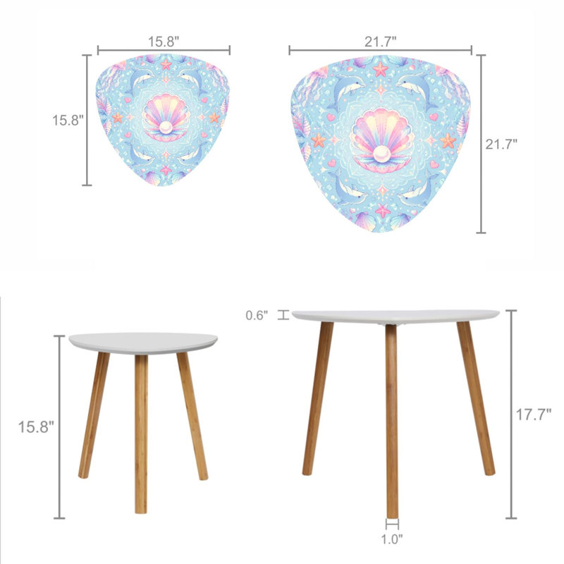 Ensemble de 2 tables gigognes Triangle
