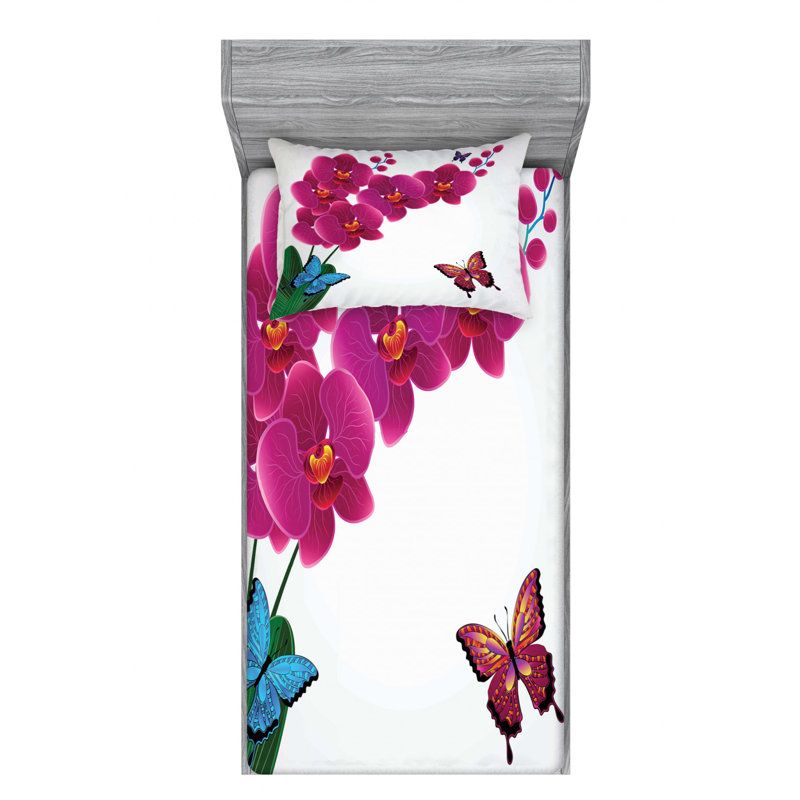 Microfiber Sheet Set, Twin XL Sheet Set with Fitted Sheet