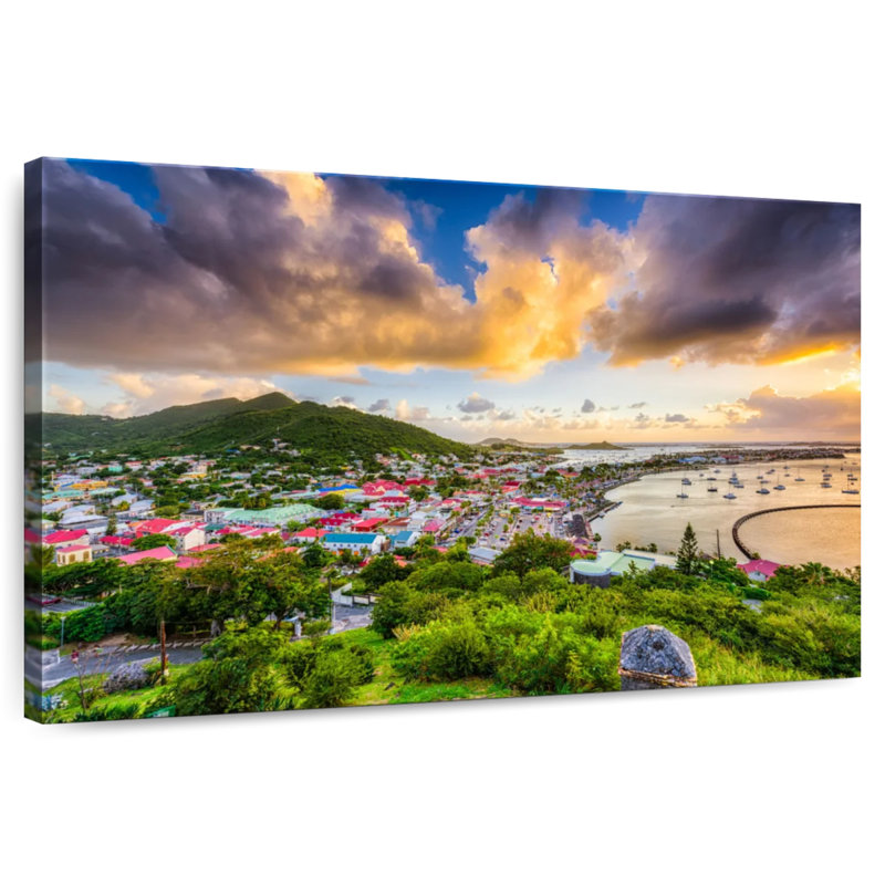 Gillard Marigot Saint Martin Skyline, 8" H x 12" W
