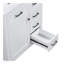 Ensemble de meuble-lavabo avec lavabo, armoire de salle de bain avec tiroirs, structure solide et panneau de fibres à densité moyenne-1874044352
