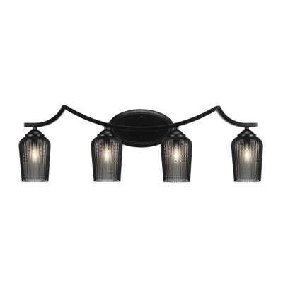 Barre d'éclairage de salle de bain 4 lumières Zilo